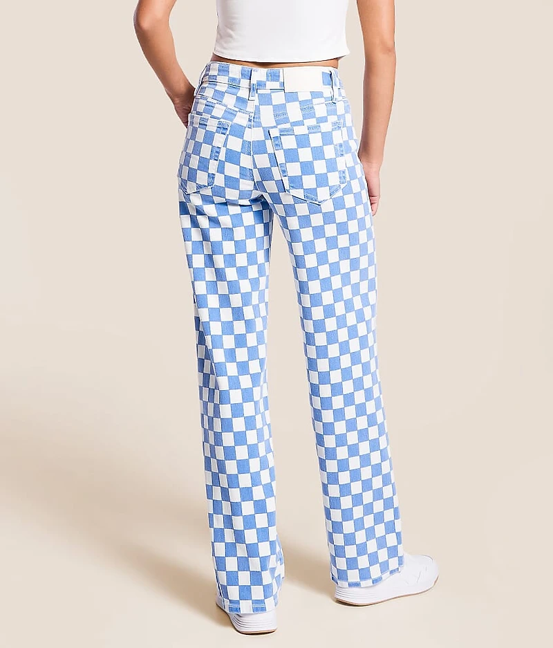 Logan Dad Checkered Stretch Jean