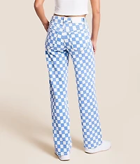 Logan Dad Checkered Stretch Jean