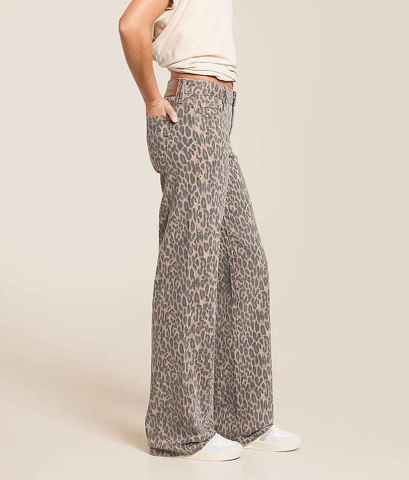 Blake Dad Cheetah Rhinestone Stretch Jean