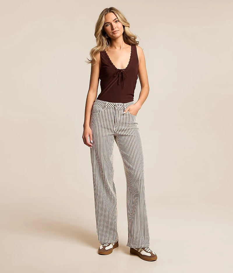 Sloane Dad Striped Stretch Jean