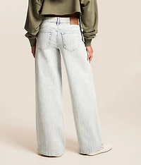 Tatum Striped Ultra Wide Leg Stretch Jean