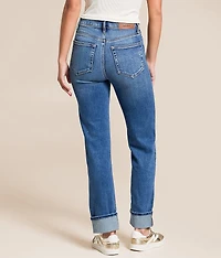 Tracey Cropped Straight Stretch Cuffed Jean