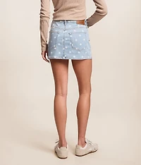Peyton Polka Dot Stretch Mini Skirt