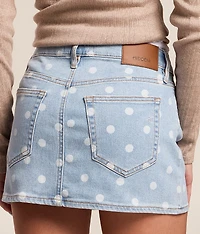 Peyton Polka Dot Stretch Mini Skirt