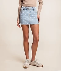 Peyton Polka Dot Stretch Mini Skirt