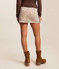 Peyton Camo Denim Stretch Skirt