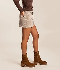 Peyton Camo Denim Stretch Skirt