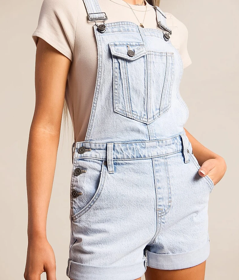Dylan Denim Stretch Overall Short