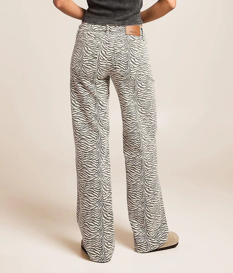 Tatum Zebra Print Dad Stretch Jean