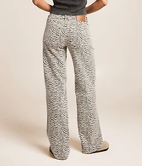 Tatum Zebra Print Dad Stretch Jean
