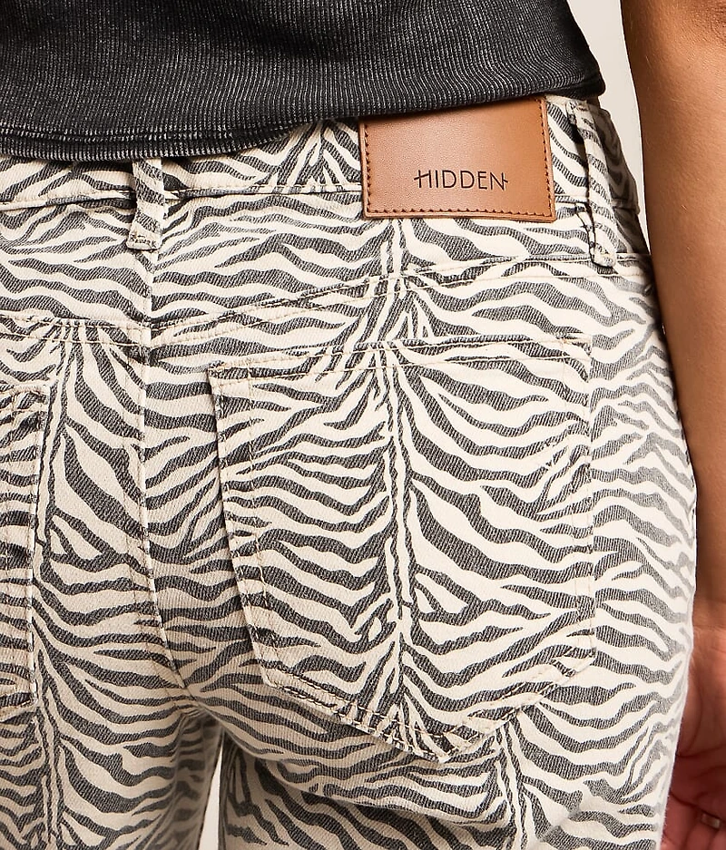 Tatum Zebra Print Dad Stretch Jean