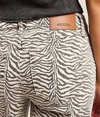 Tatum Zebra Print Dad Stretch Jean