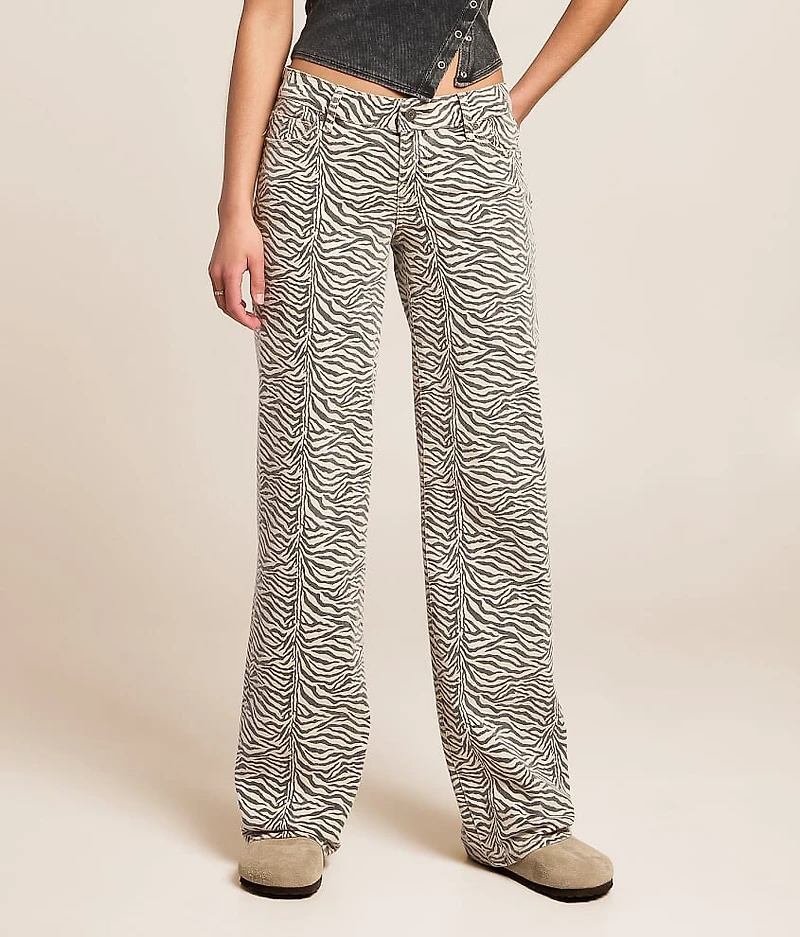 Tatum Zebra Print Dad Stretch Jean