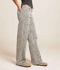 Tatum Zebra Print Dad Stretch Jean