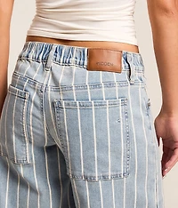 Blake Striped Ultra Wide Leg Stretch Jean