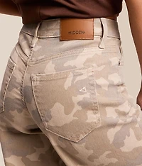 Sloane Ultra Wide Leg Camo Stretch Jean
