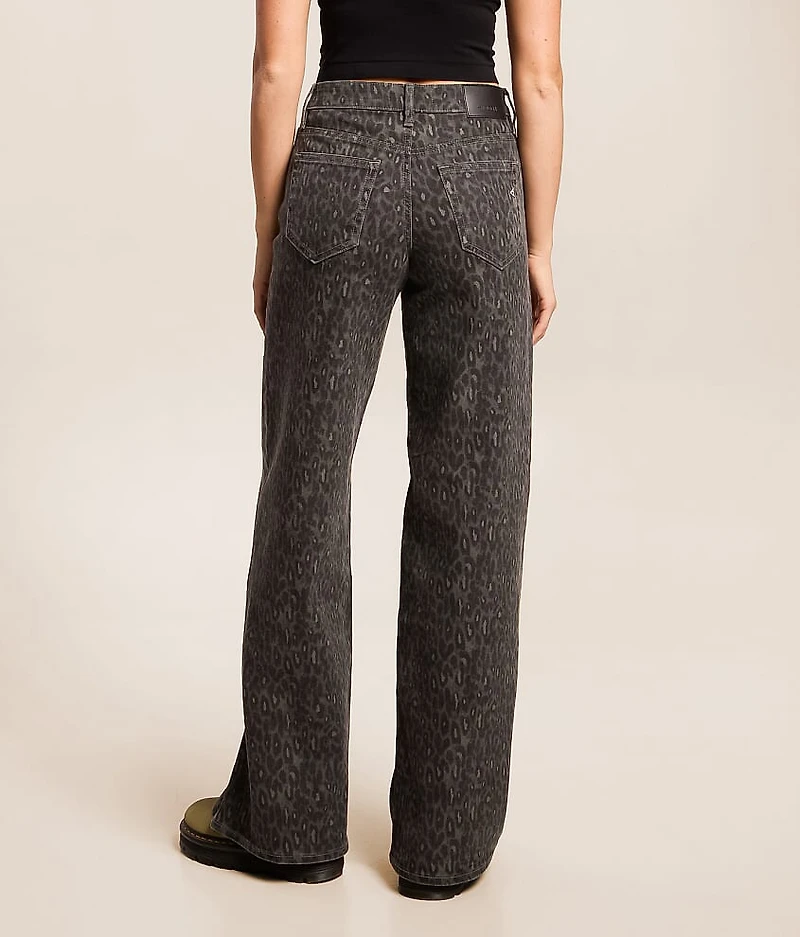 Sloane Cheetah Ultra Wide Leg Stretch Jean