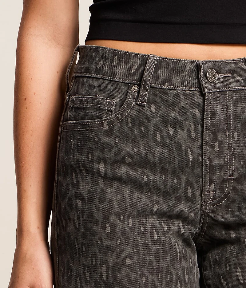 Sloane Cheetah Ultra Wide Leg Stretch Jean