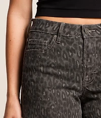 Sloane Cheetah Ultra Wide Leg Stretch Jean