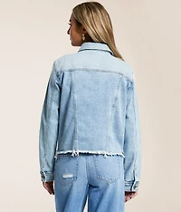 Washed Denim Stretch Jacket
