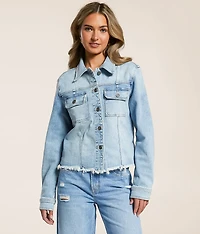 Washed Denim Stretch Jacket