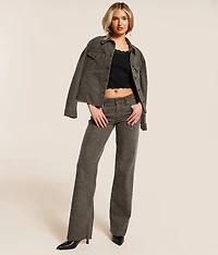 Cheetah Stretch Denim Jacket