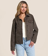 Cheetah Stretch Denim Jacket