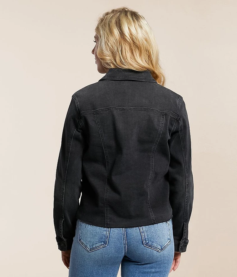 Destructed Denim Stretch Jacket