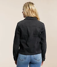 Destructed Denim Stretch Jacket