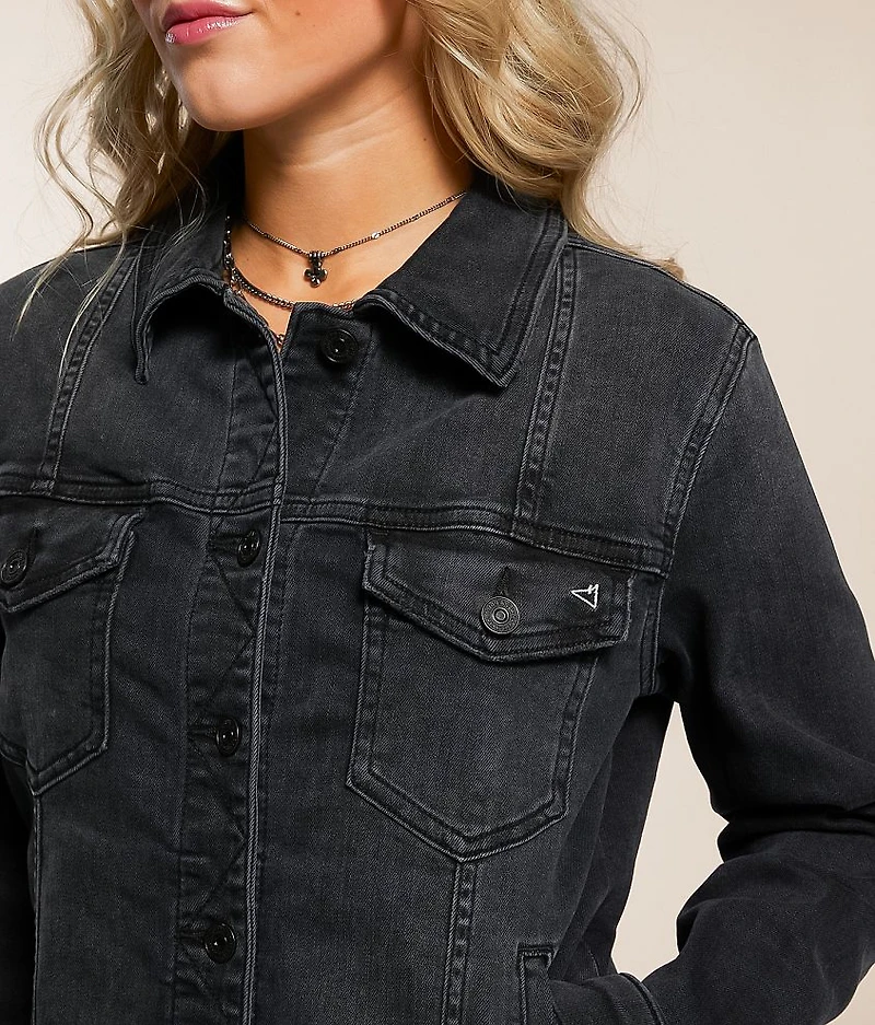Destructed Denim Stretch Jacket