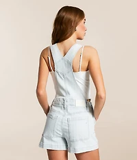 Dylan Striped Denim Overall Short