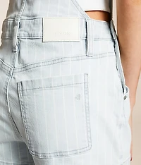 Dylan Striped Denim Overall Short