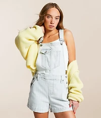 Dylan Striped Denim Overall Short