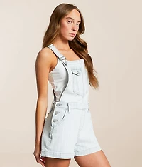 Dylan Striped Denim Overall Short