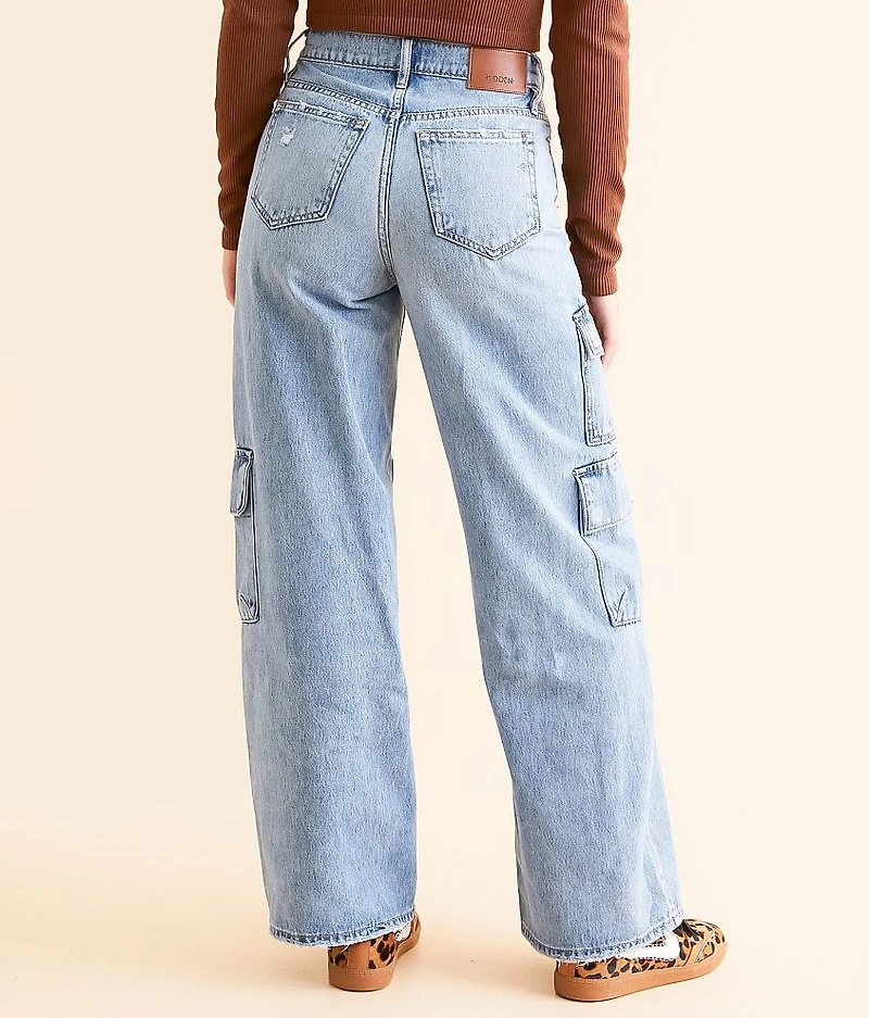 Nori Wide Leg Moto Cargo Jean