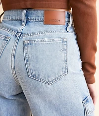 Nori Wide Leg Moto Cargo Jean