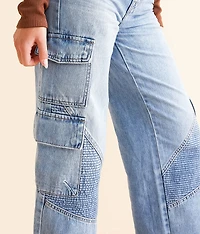 Nori Wide Leg Moto Cargo Jean