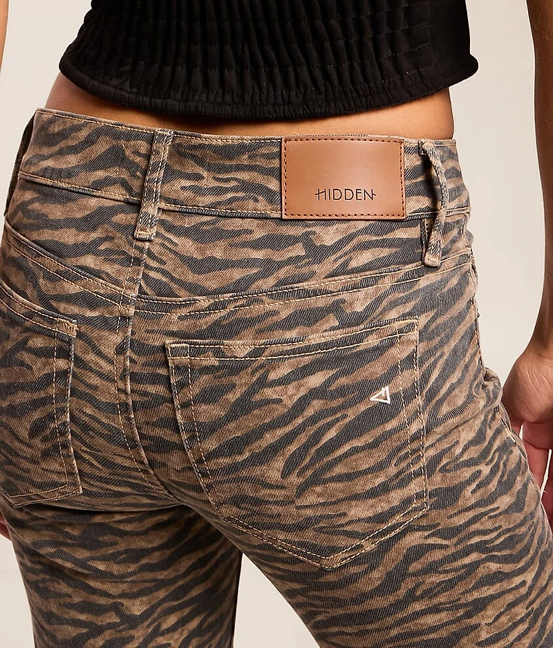 Blake Flare Tiger Striped Stretch Jean
