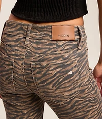 Blake Flare Tiger Striped Stretch Jean
