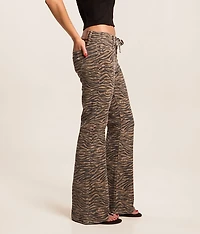 Blake Flare Tiger Striped Stretch Jean
