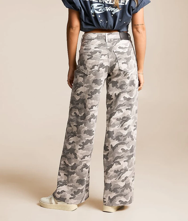 Nori Wide Leg Camo Stretch Jean