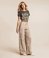 Nori Camo Wide Leg Stretch Jean