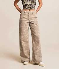 Nori Camo Wide Leg Stretch Jean