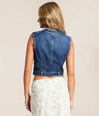Rebel Cropped Denim Vest