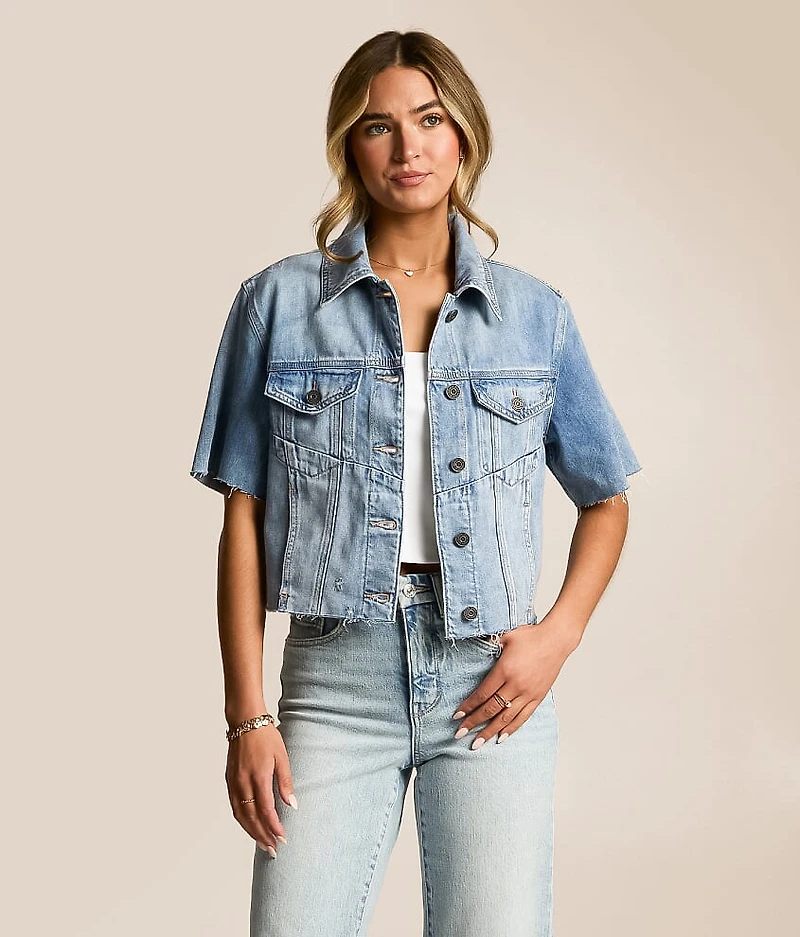 Cropped Denim Shirt