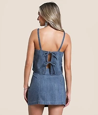 Abbey Rhinestone Cropped Tank Top