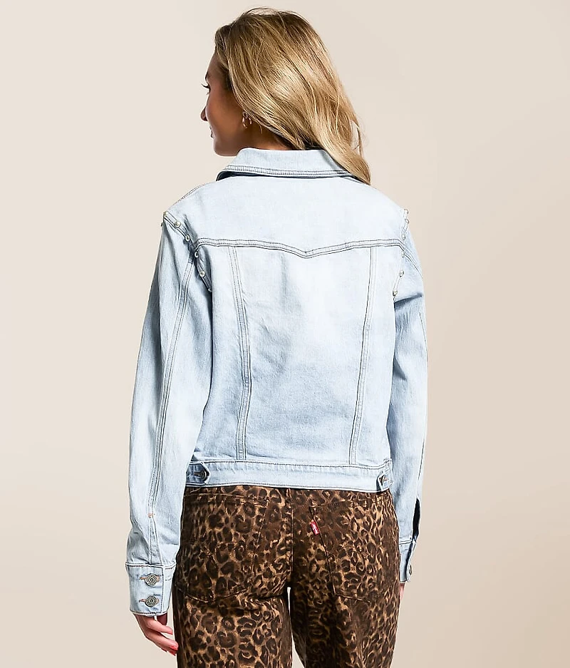 Studded Denim Stretch Jacket