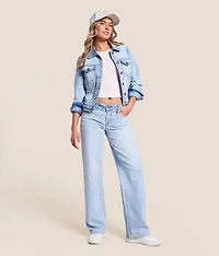 Studded Denim Stretch Jacket