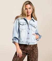Studded Denim Stretch Jacket
