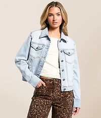 Studded Denim Stretch Jacket